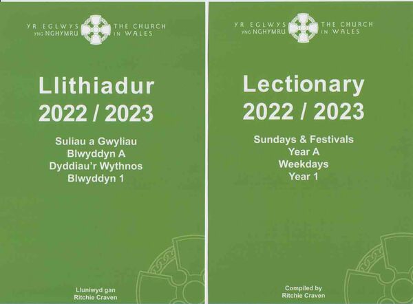 Llun o 'Llithiadur Yr Eglwys yng Nghymru 2022-2023 / Church in Wales Lectionary 2022-2023'